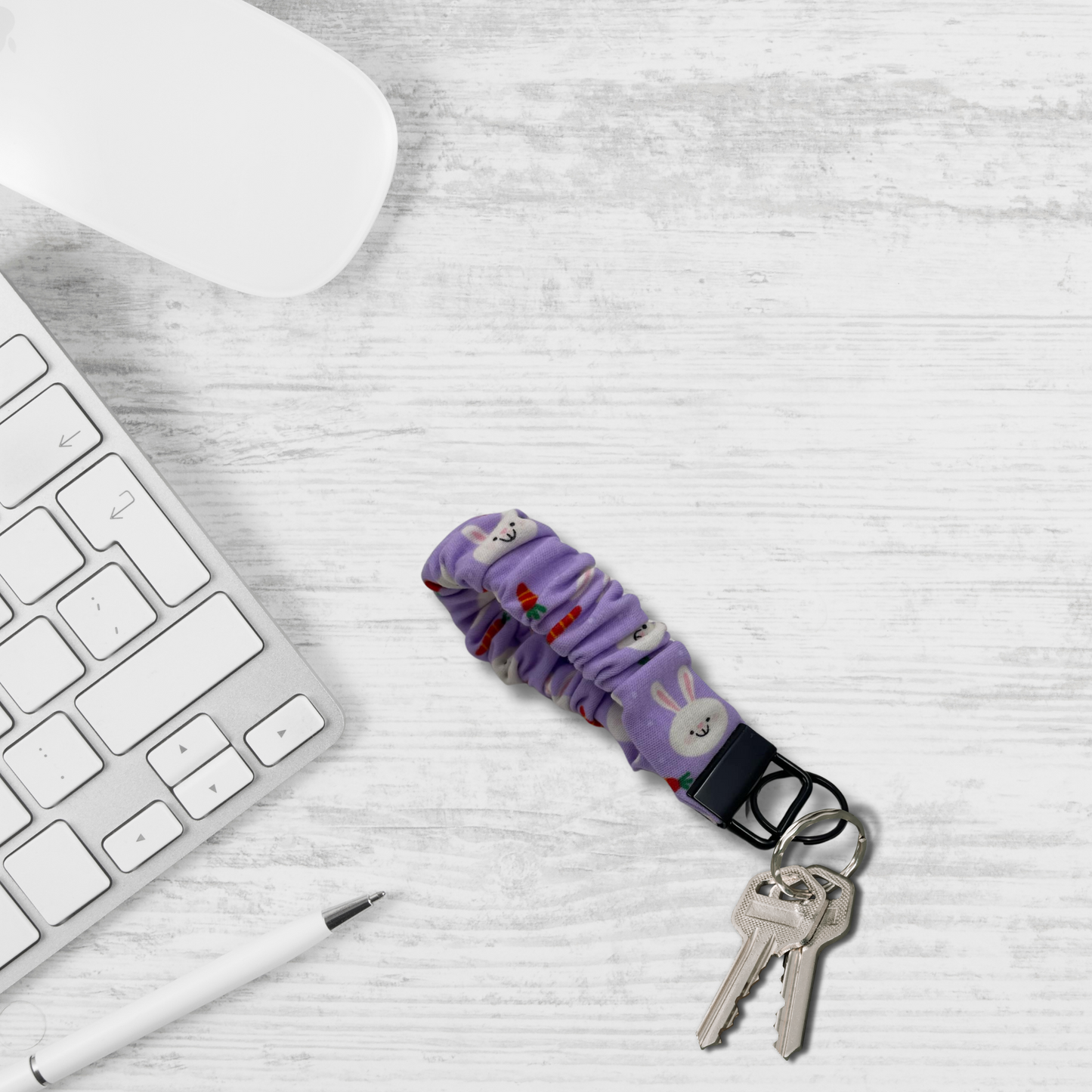 THE BOBBIE BUNNY SCRUNCHIE KEYCHAIN