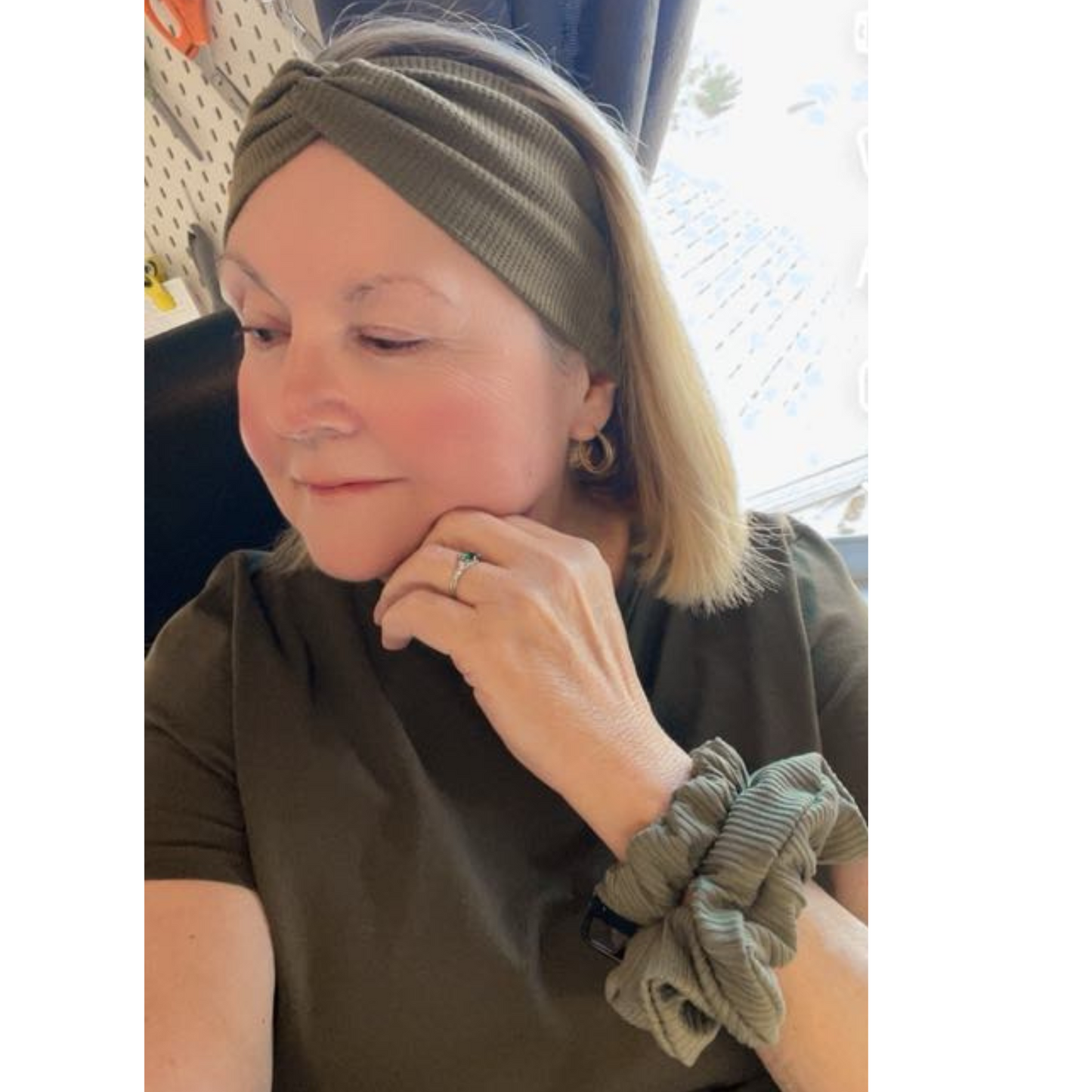 THE MARTINI GREENIE SCRUNCHIE KEYCHAIN