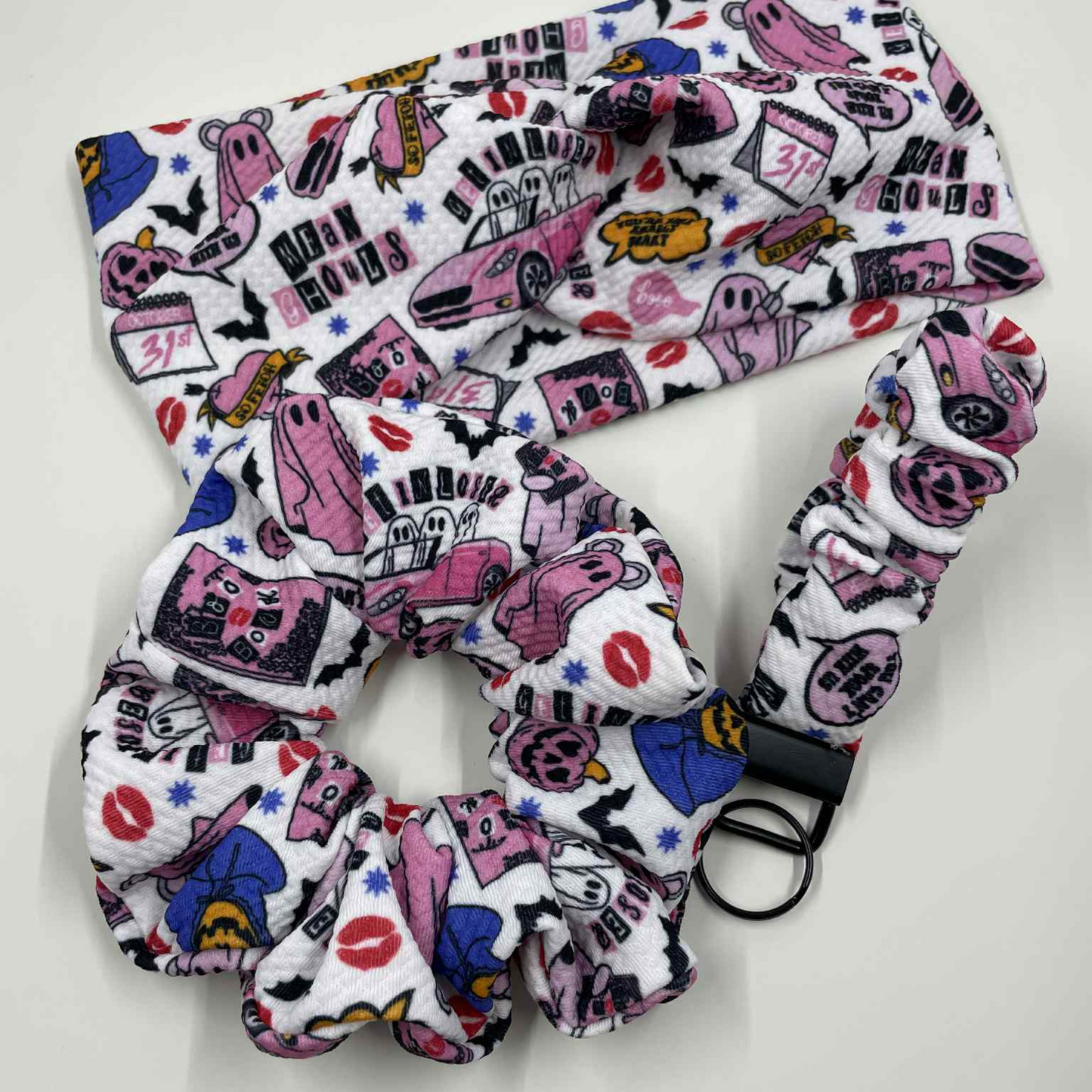 THE MEAN GHOULS SCRUNCHIE KEYCHAIN