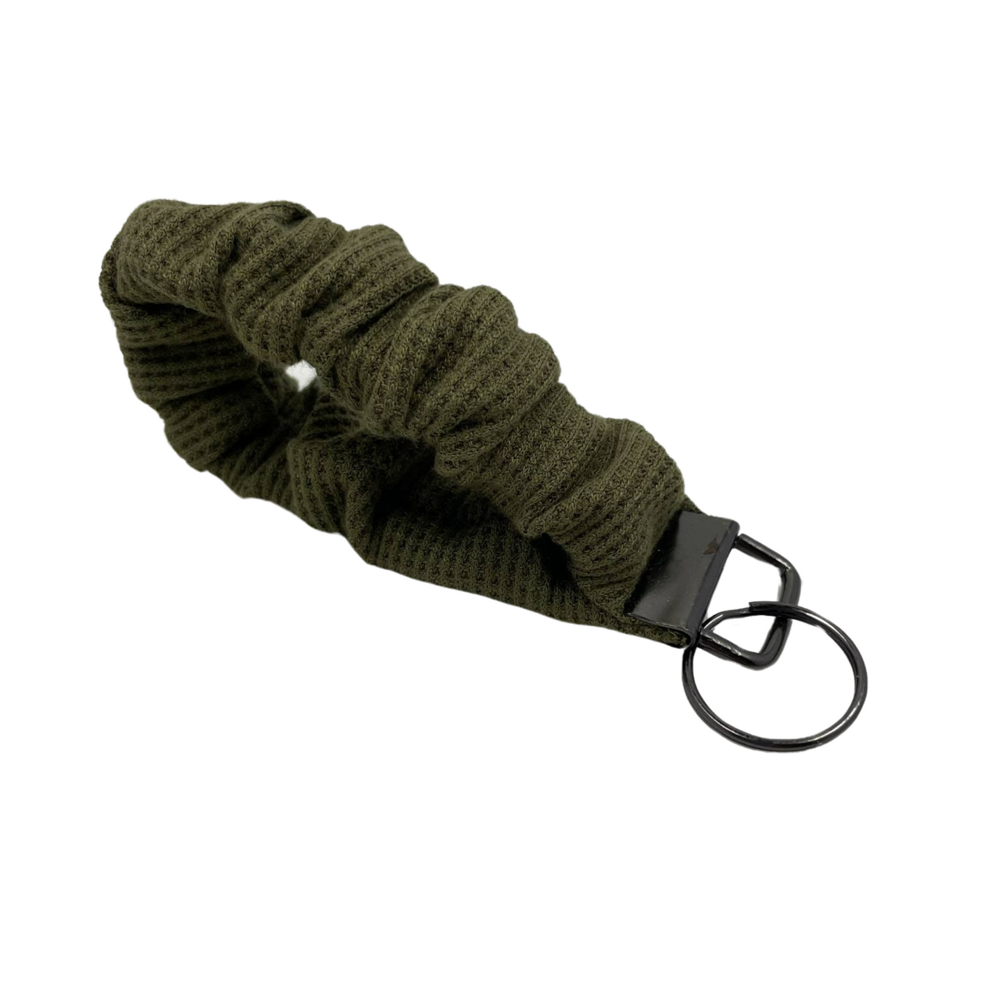 THE OBSESSIVELY OLIVE SCRUNCHIE KEYCHAIN