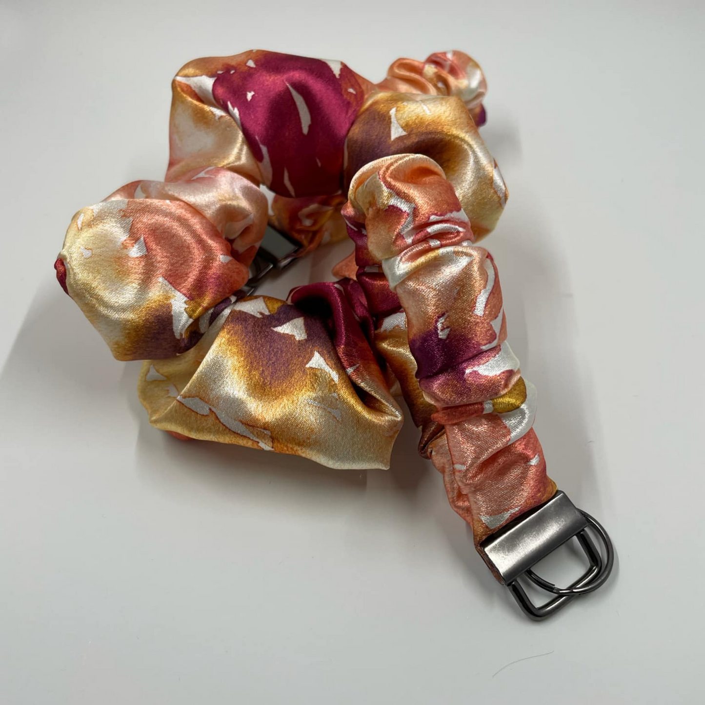 THE ORANGE YOU IRIS? SCRUNCHIE KEYCHAIN