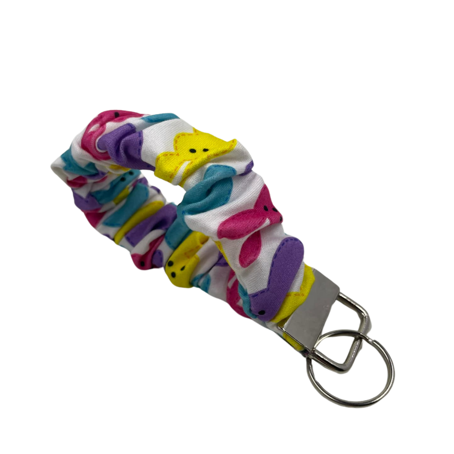 THE PEEPS BUNNY SCRUNCHIE KEYCHAIN
