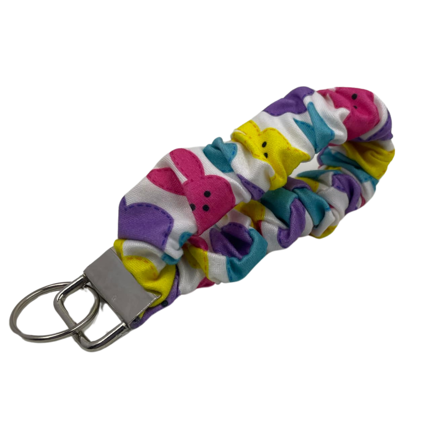 THE PEEPS BUNNY SCRUNCHIE KEYCHAIN