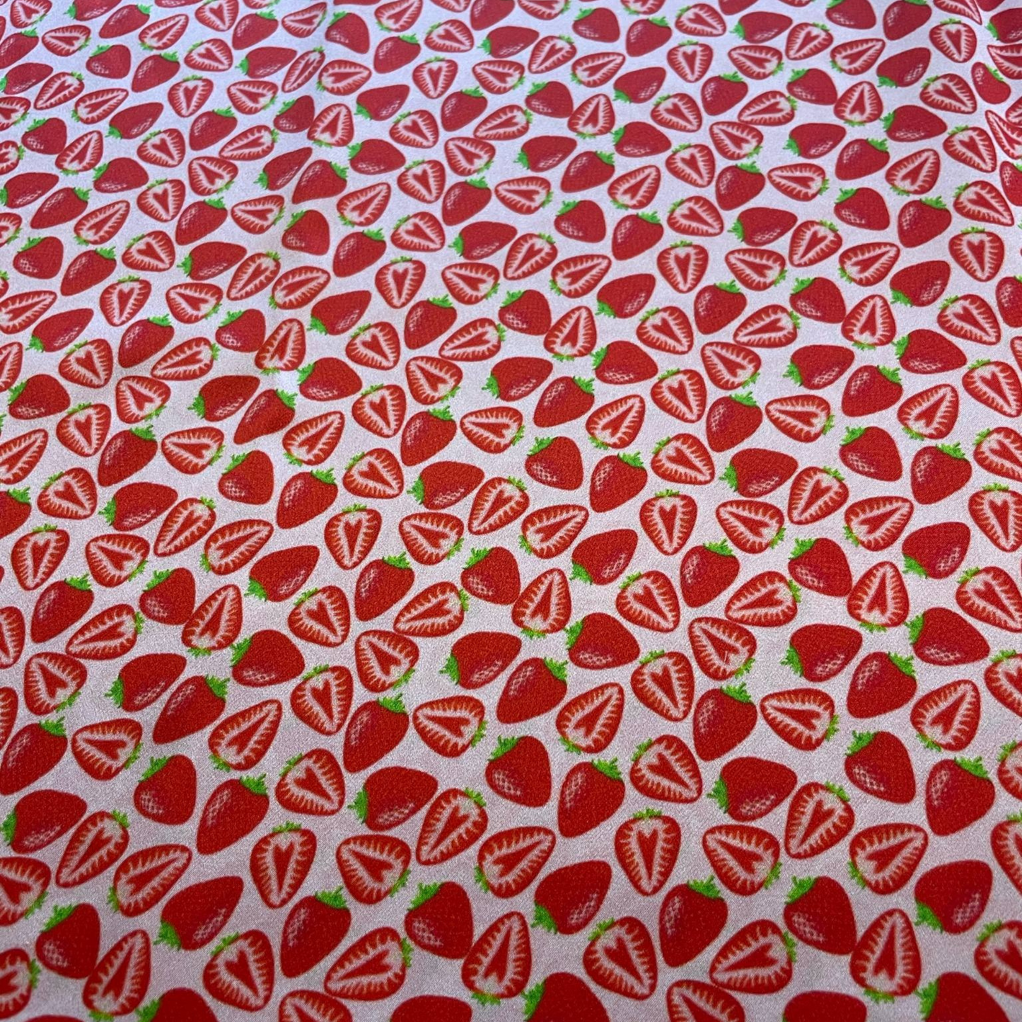 THE STRAWBERRY FIELDS SILK SCRUNCHIE