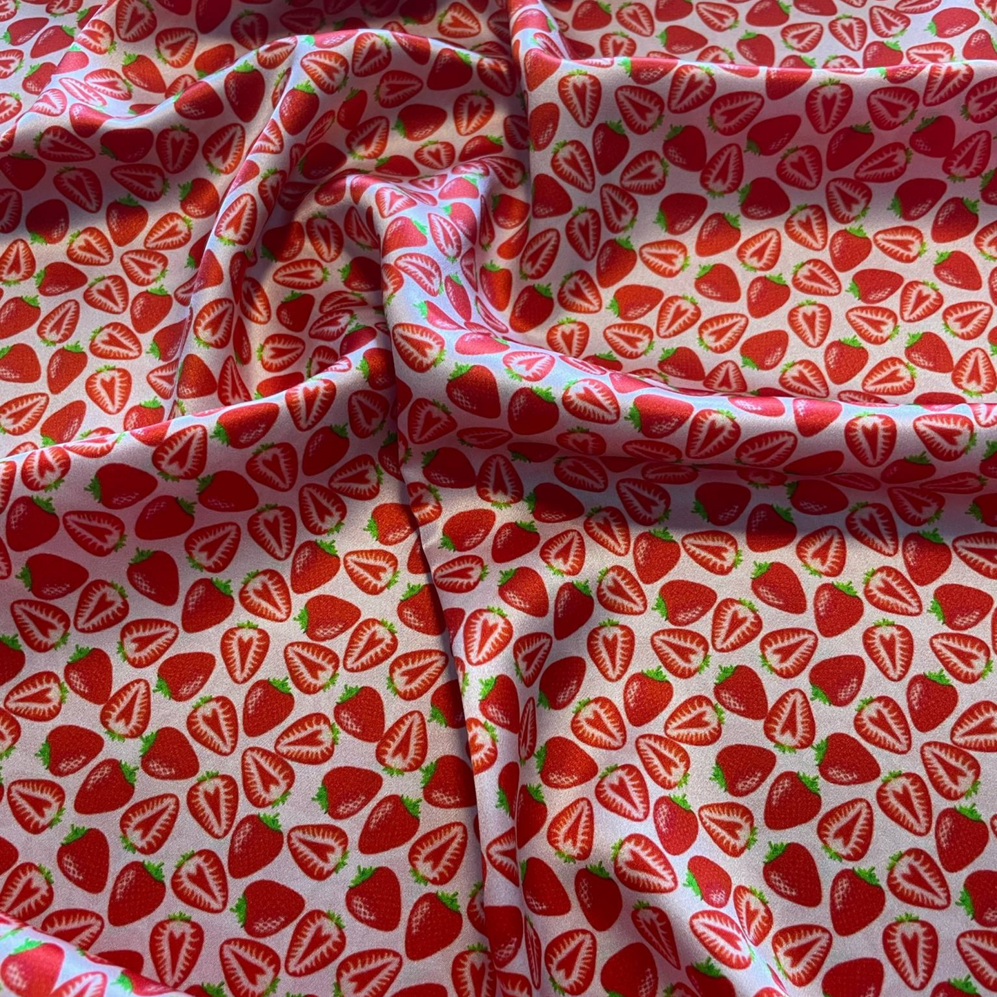 THE STRAWBERRY FIELDS SILK SCRUNCHIE