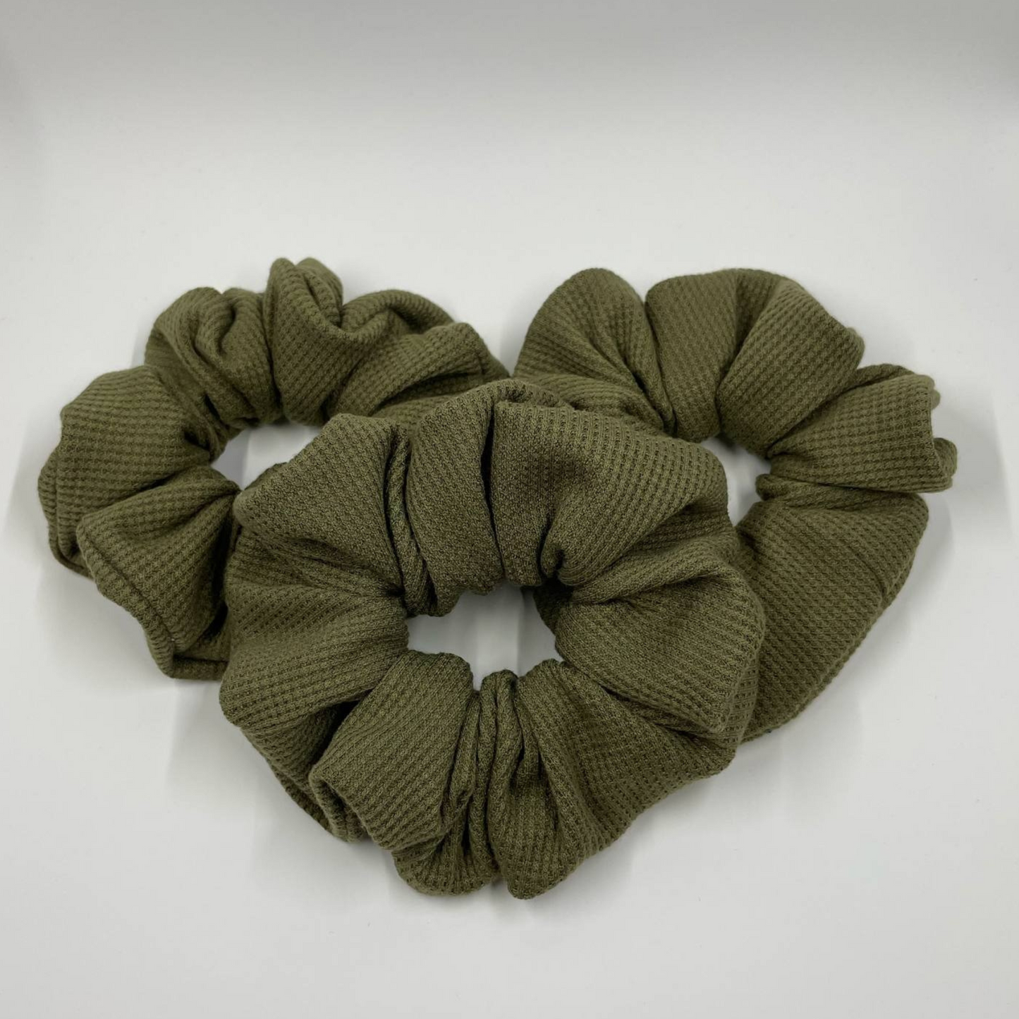 THE OBSESSIVELY OLIVE HAIR SCRUNCHIE