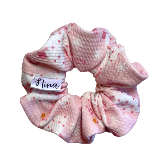 THE I'M DREAMING OF A PINK CHRISTMAS HAIR SCRUNCHIE