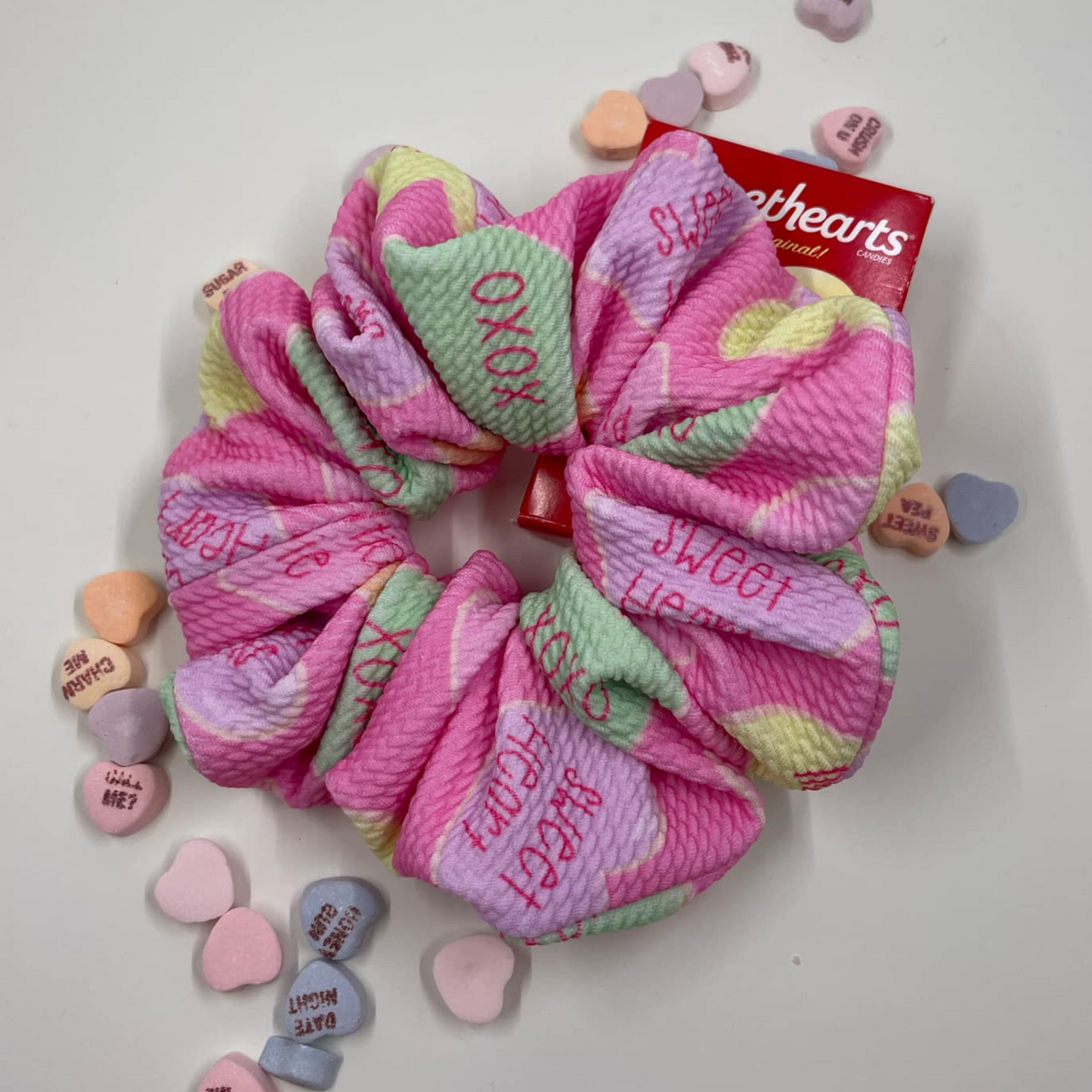 THE BE MINE VALENTINE XL SCRUNCHIE