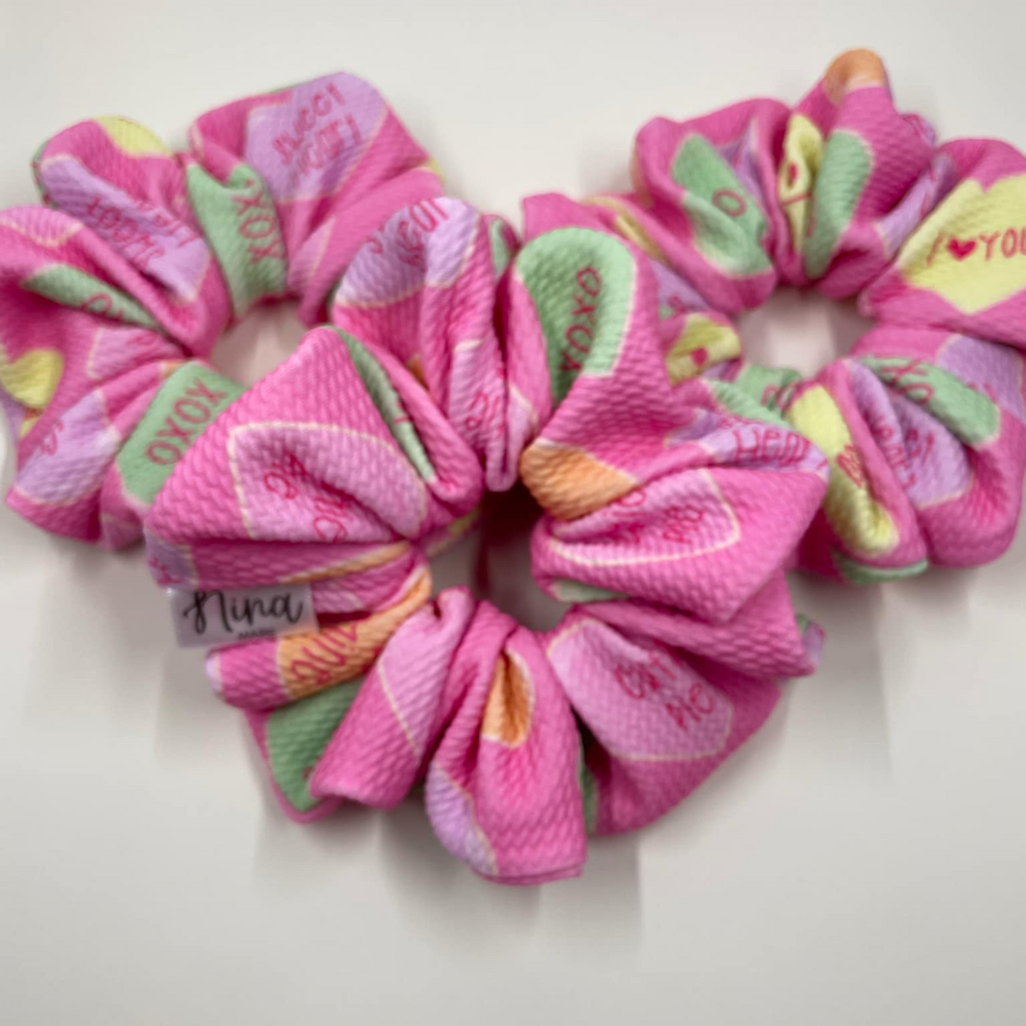 THE BE MINE VALENTINE XL SCRUNCHIE