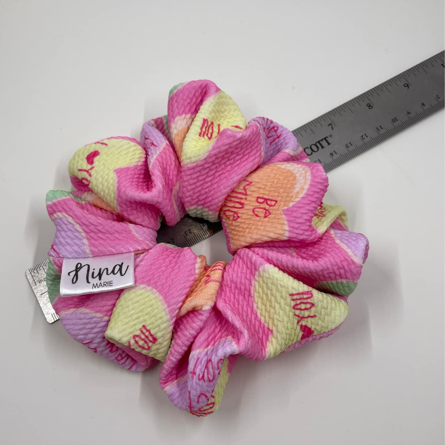 THE BE MINE VALENTINE XL SCRUNCHIE
