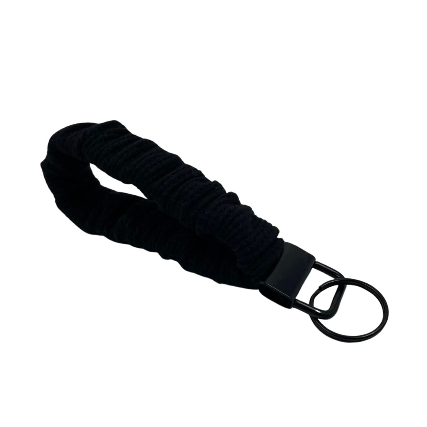 THE BLACKBIRD BLACK SCRUNCHIE KEYCHAIN