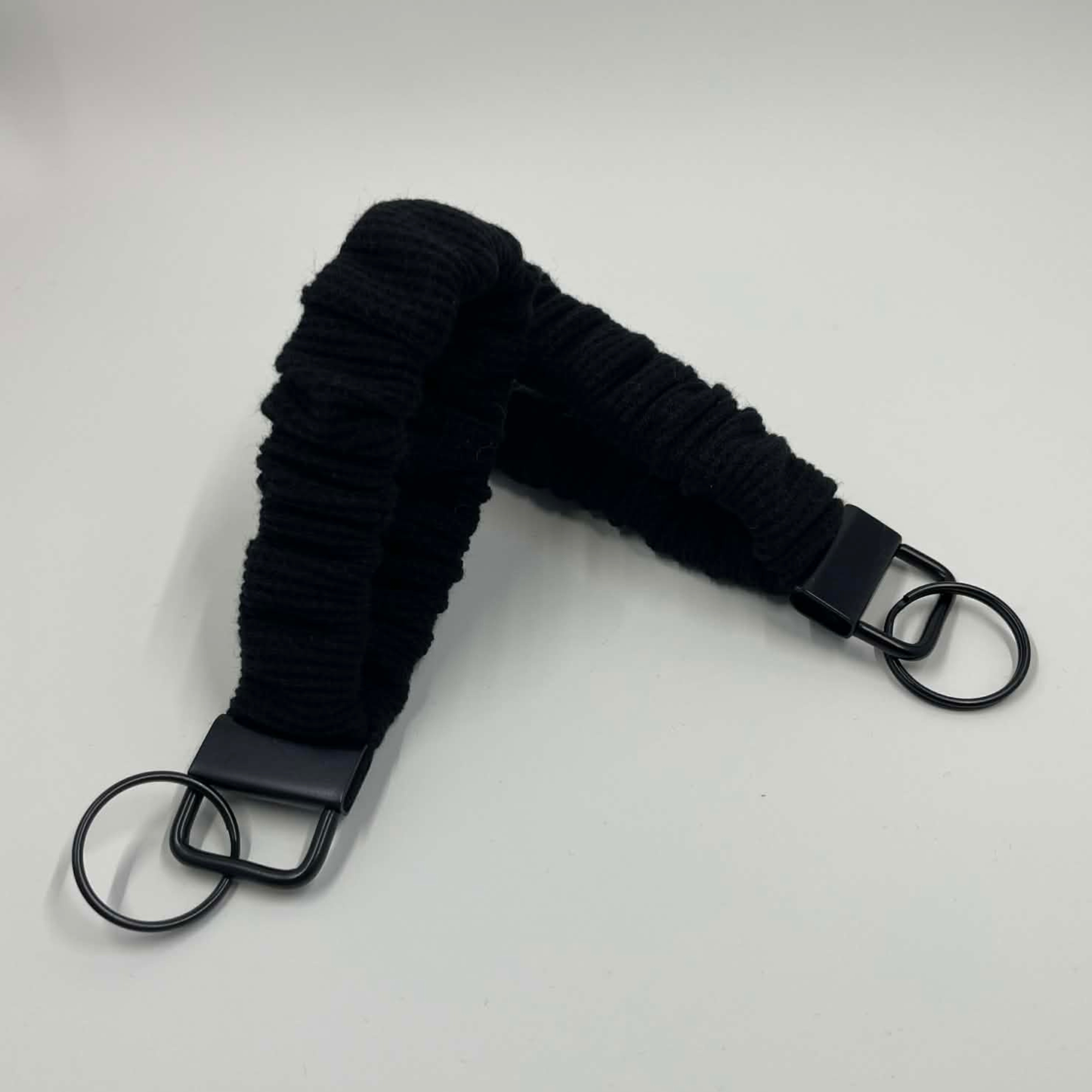 THE BLACKBIRD BLACK SCRUNCHIE KEYCHAIN