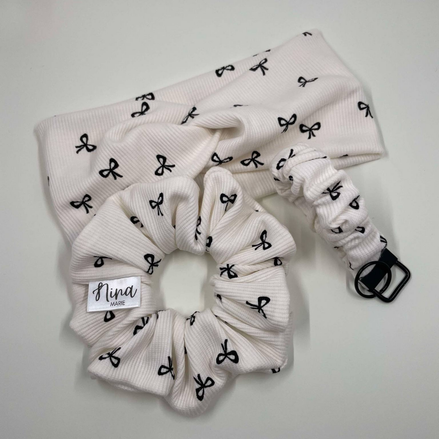 THE BONITA'S BOW-MANCE SCRUNCHIE KEYCHAIN