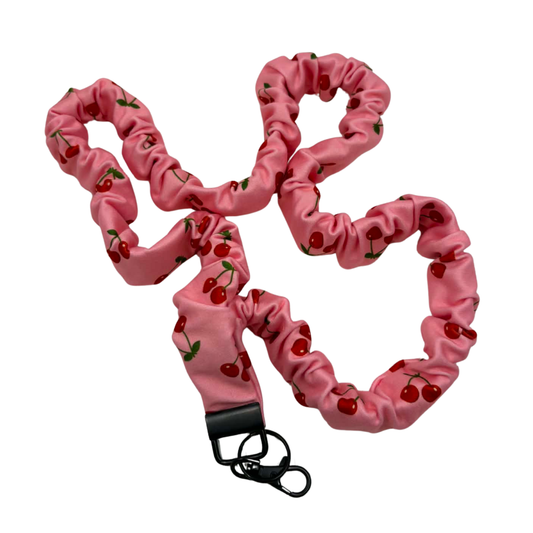 THE CHERI'S CHERRIES SCRUNCHIE LANYARD