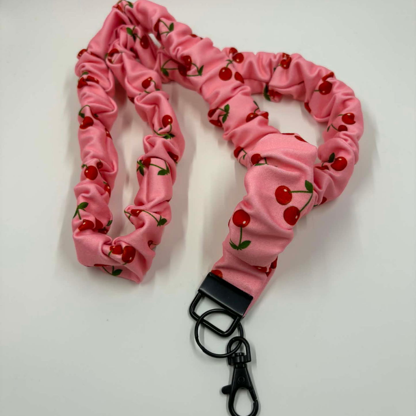 THE CHERI'S CHERRIES SCRUNCHIE LANYARD