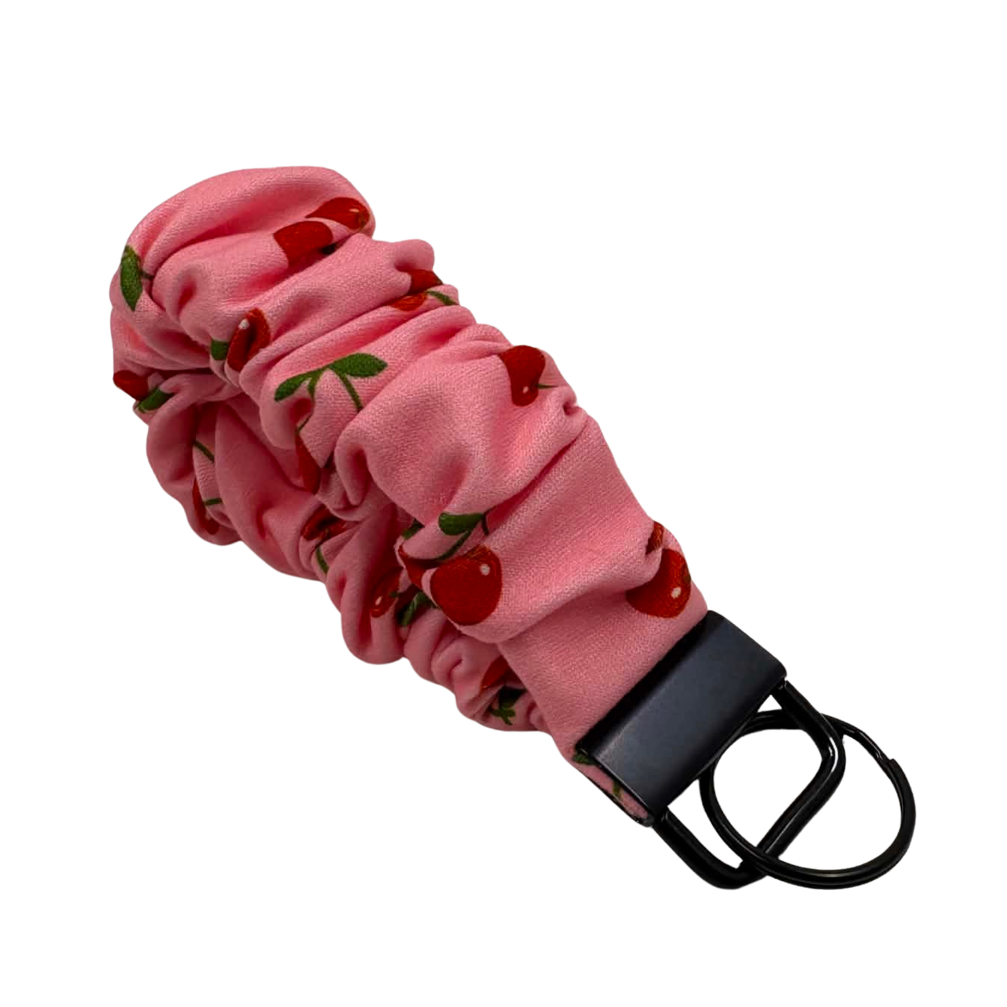 THE CHERI'S CHERRIES SCRUNCHIE KEYCHAIN