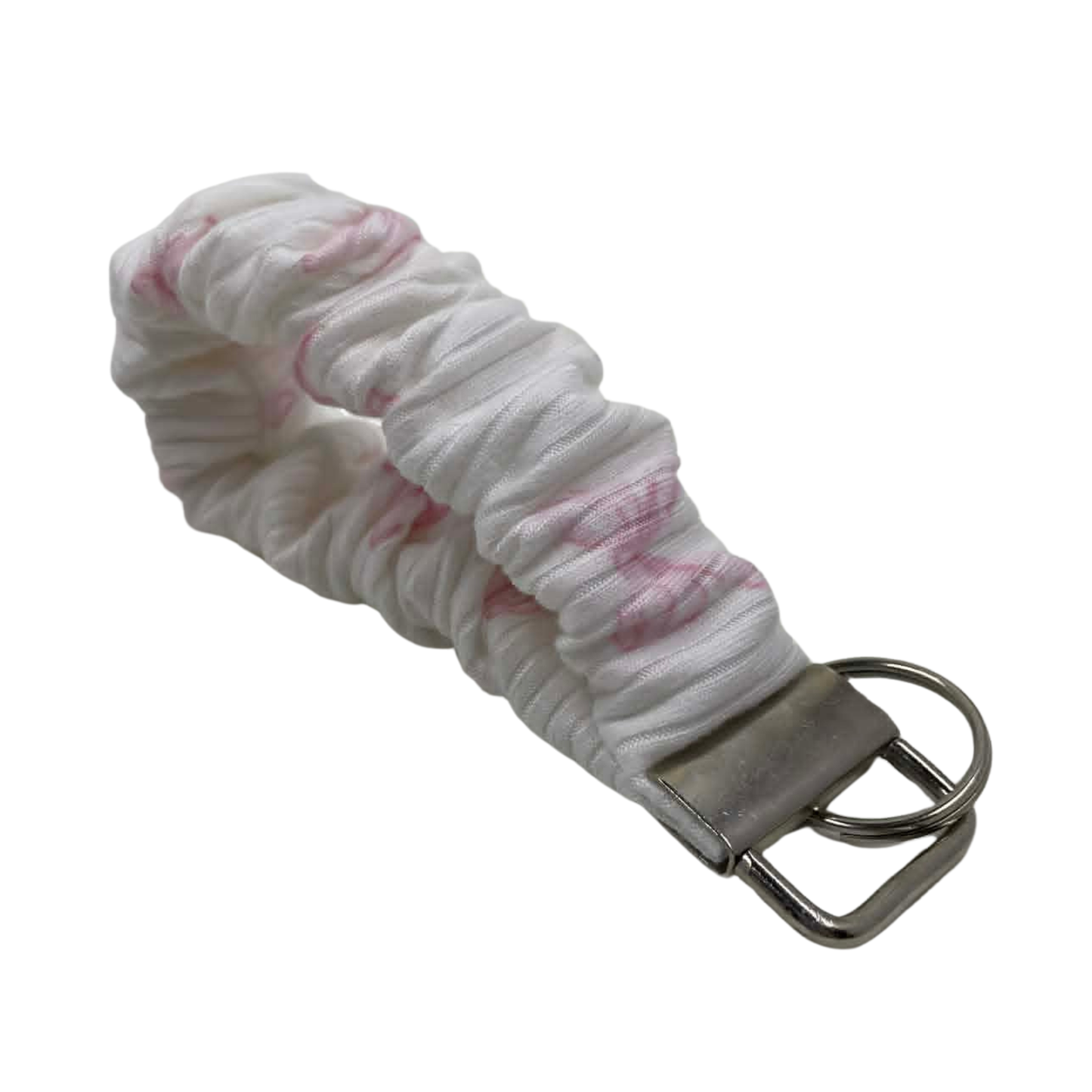 THE COQUETTE PINK BOW SCRUNCHIE KEYCHAIN