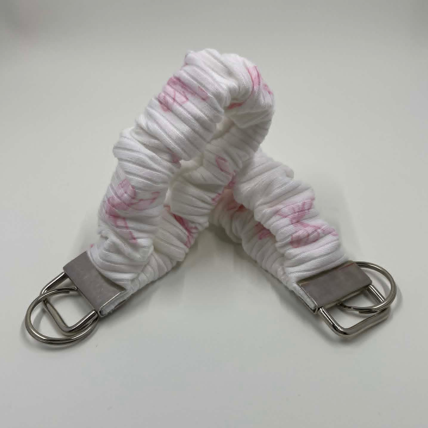 THE COQUETTE PINK BOW SCRUNCHIE KEYCHAIN