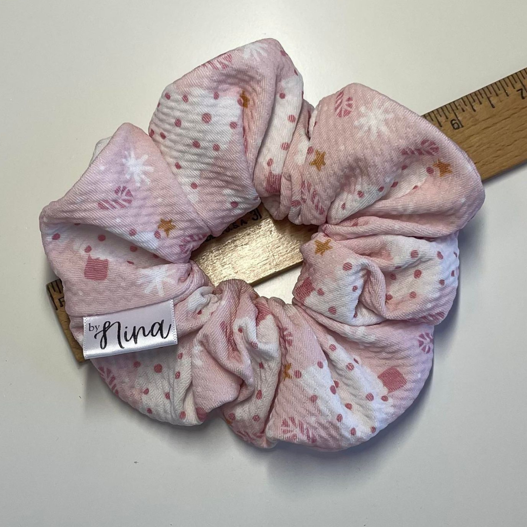 THE I'M DREAMING OF A PINK CHRISTMAS HAIR SCRUNCHIE