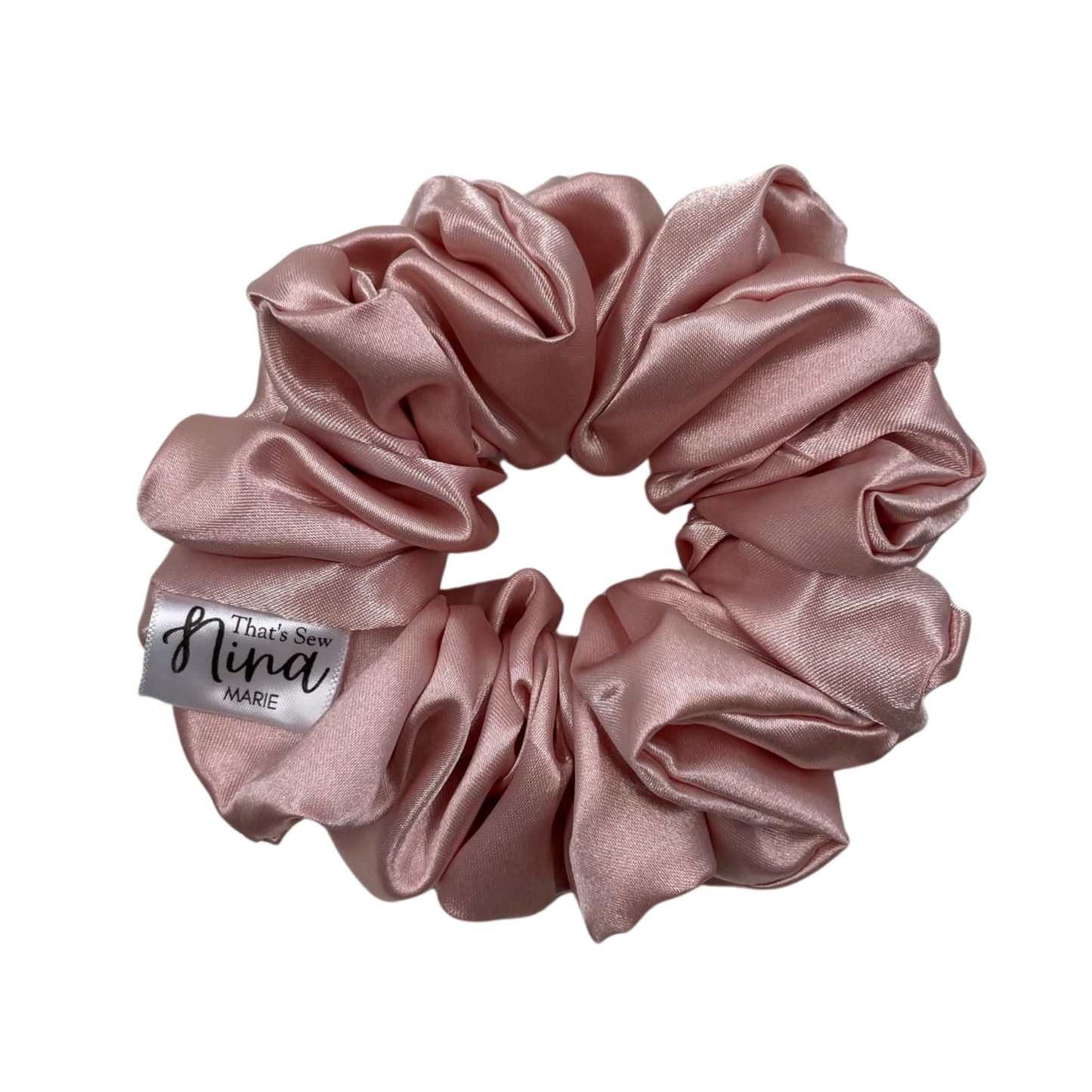 THE BALLET PINK SATIN XL HAIR SCRUNCHIE