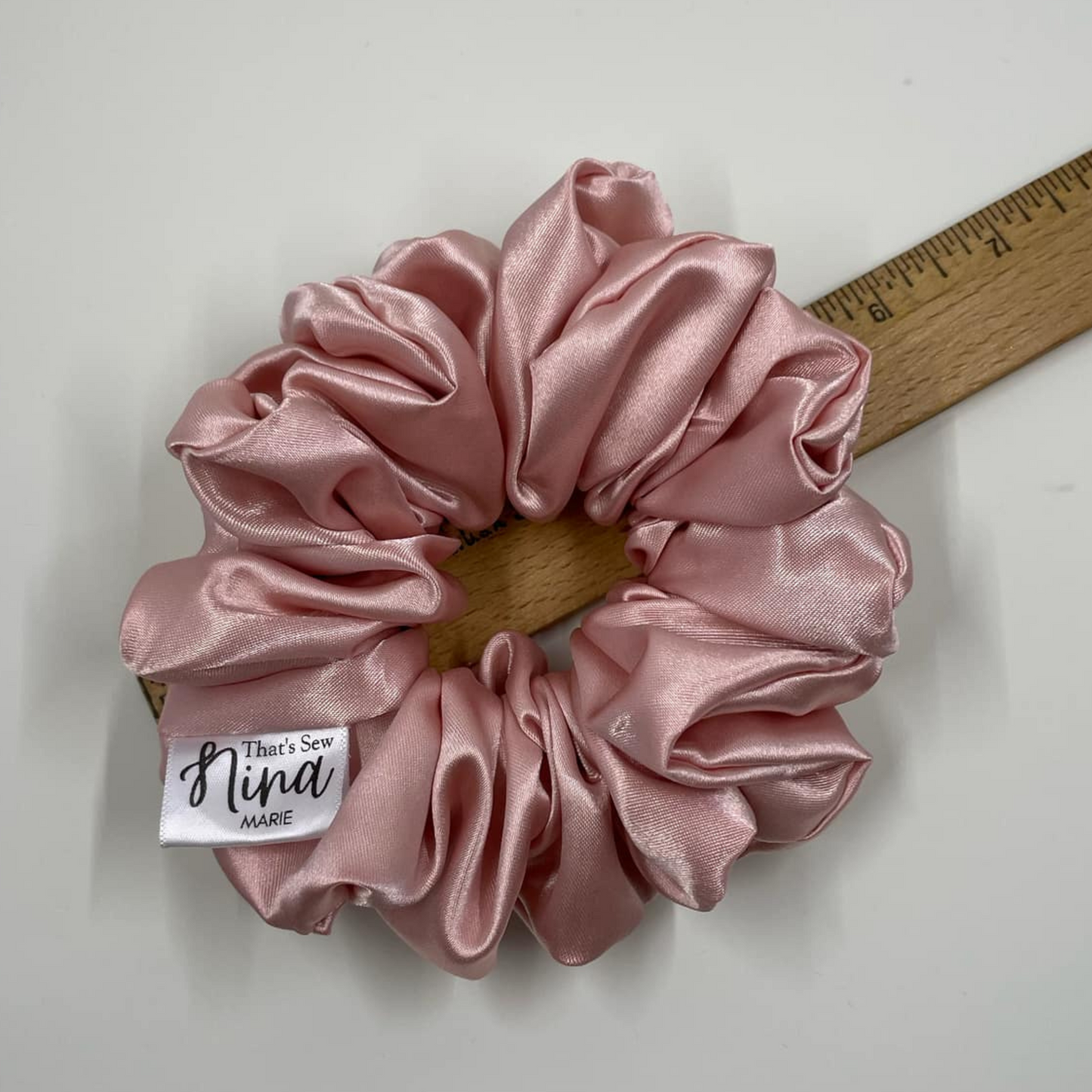 THE BALLET PINK SATIN XL HAIR SCRUNCHIE