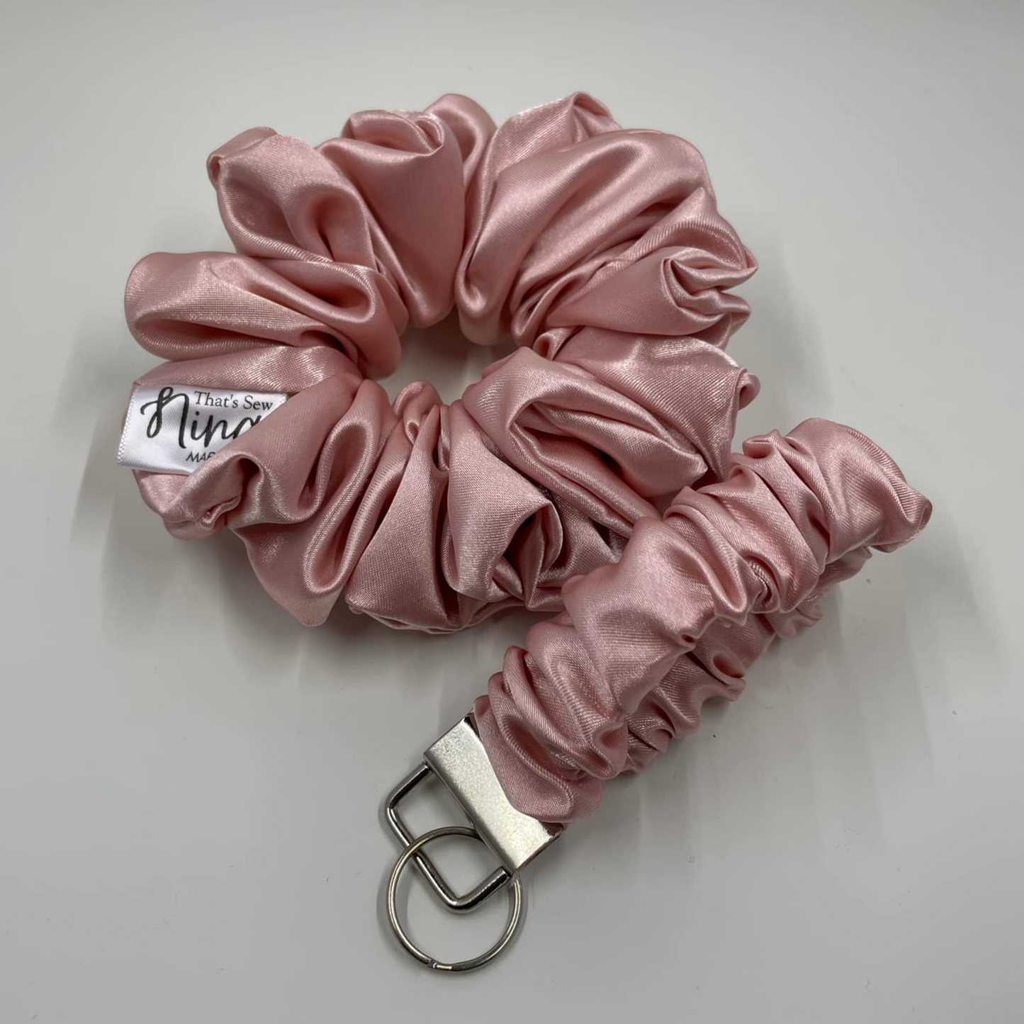 THE BALLET PINK SATIN XL HAIR SCRUNCHIE