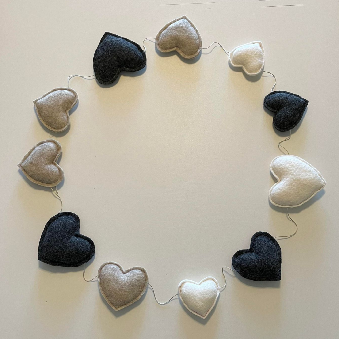 HEART-to-HEART GARLAND - NEUTRAL COLORS