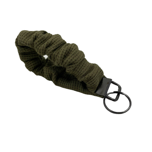 THE OBSESSIVELY OLIVE SCRUNCHIE KEYCHAIN