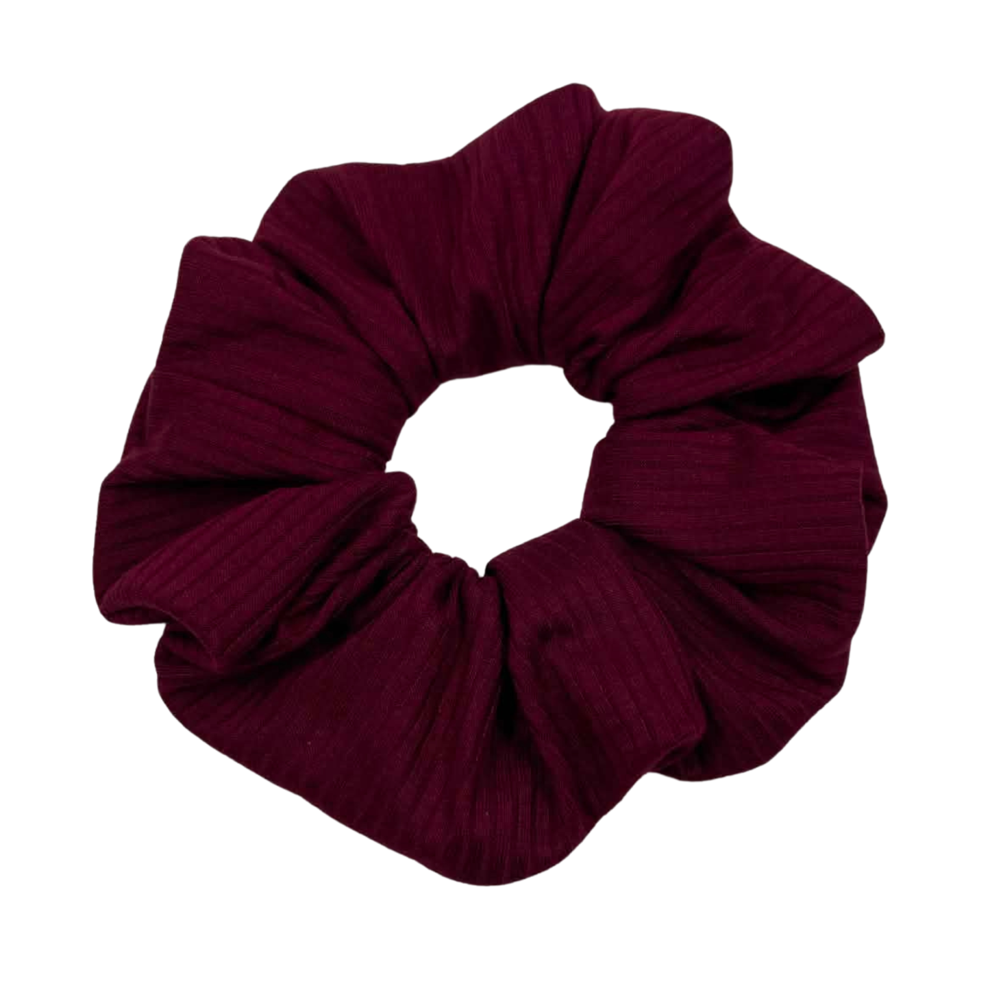 THE  OVER THE MOON MAROON HAIR SCRUNCHIE
