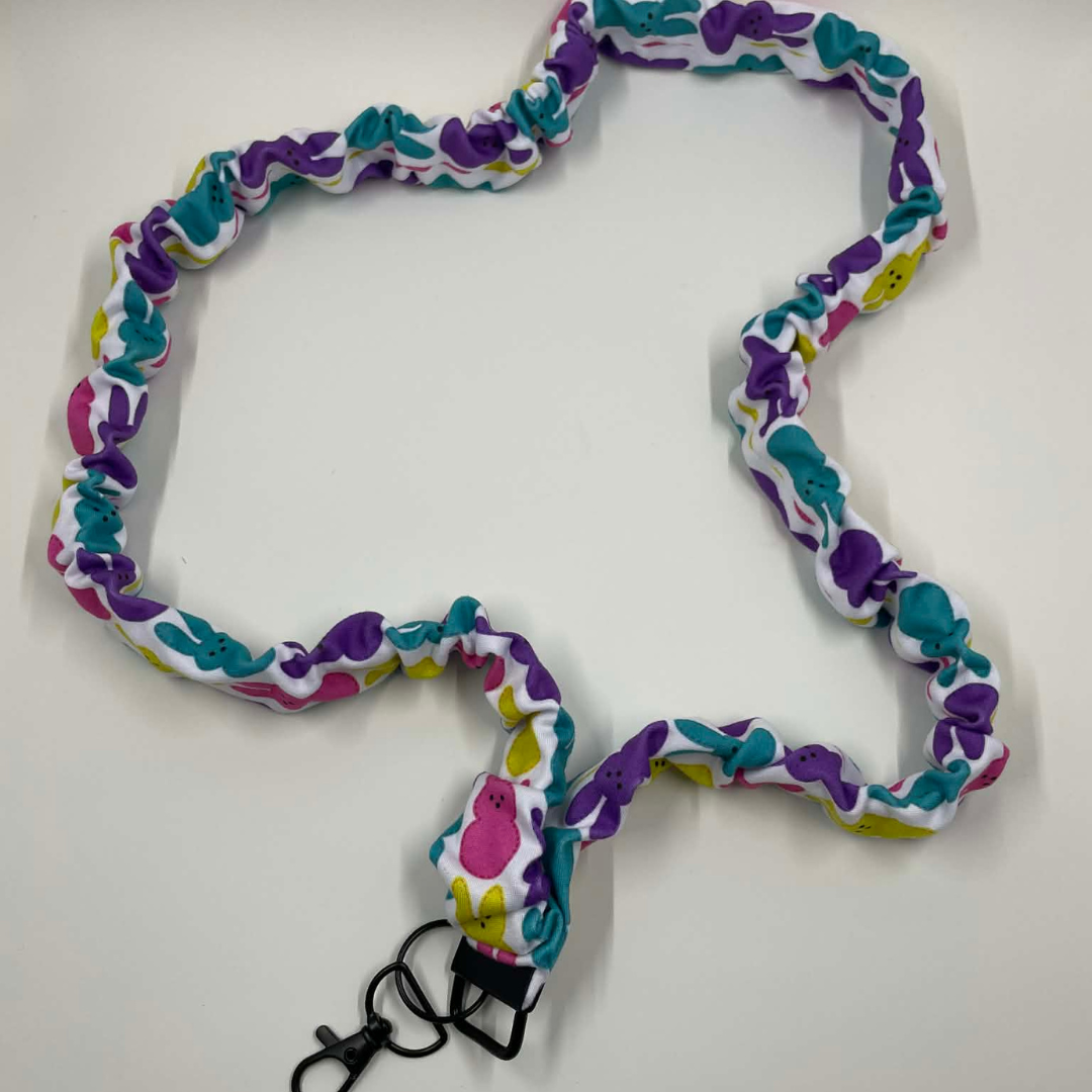 PEEPS BUNNIES SCRUNCHIE LANYARD