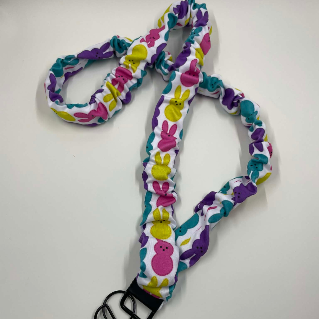 PEEPS BUNNIES SCRUNCHIE LANYARD