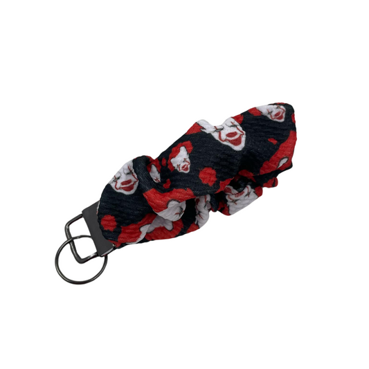 THE SCARY CLOWN SCRUNCHIE KEYCHAIN