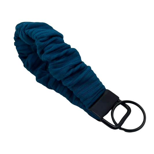 THE ARE YOU FOR TEAL SCRUNCHIE KEYCHAIN
