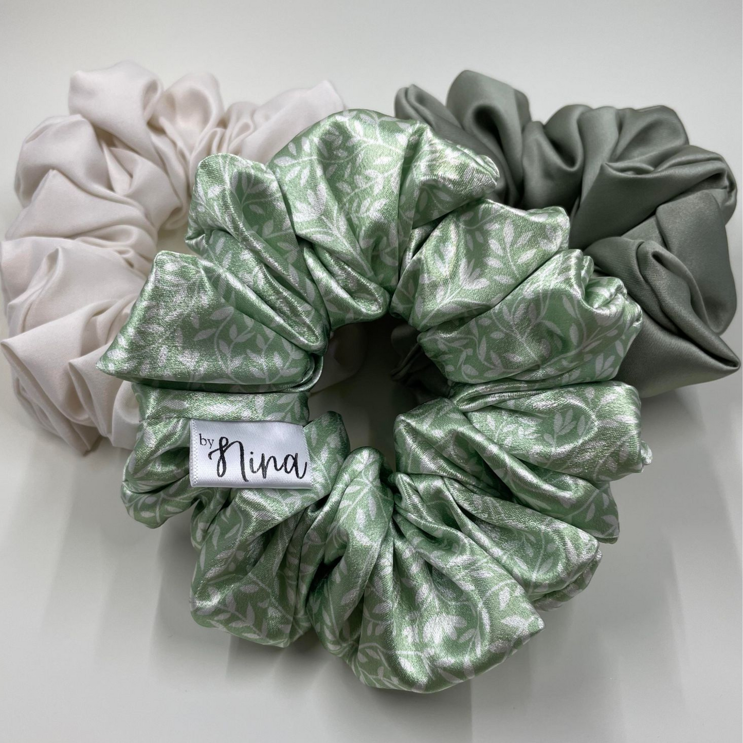 THE FERN XL CHARMEUSE HAIR SCRUNCHIE