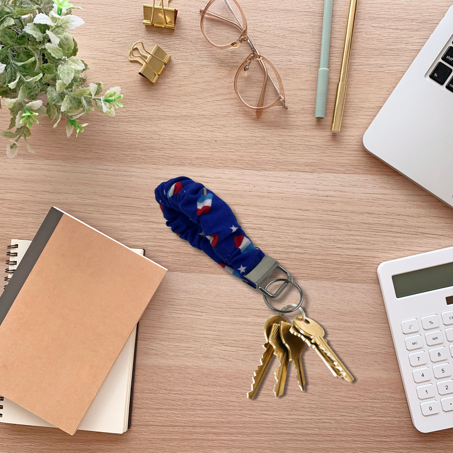 THE FIRECRACKER SCRUNCHIE KEYCHAIN