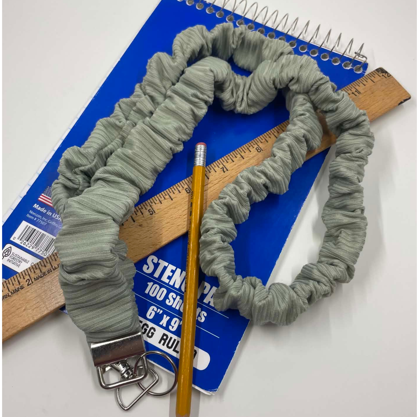 THE MATCHA SAGE SCRUNCHIE LANYARD