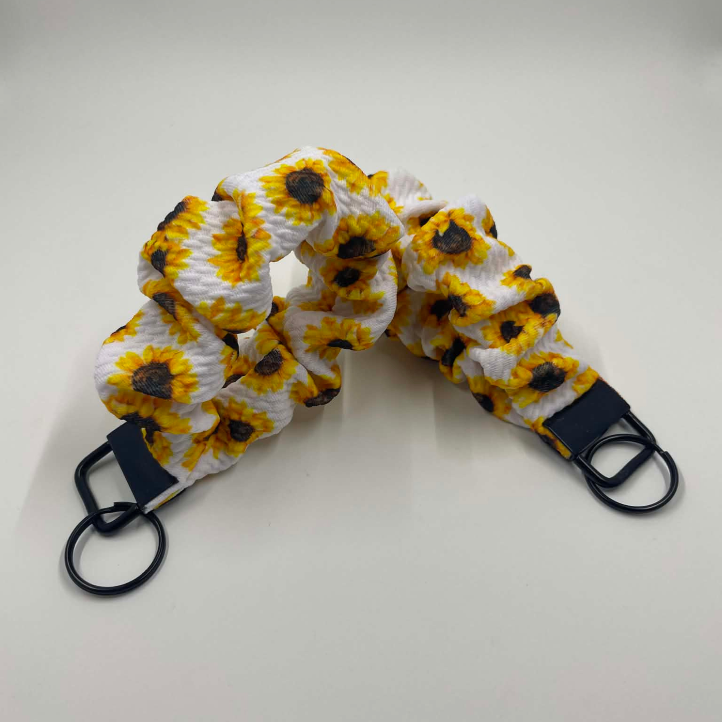 THE SUNFLOWER SCRUNCHIE KEYCHAIN