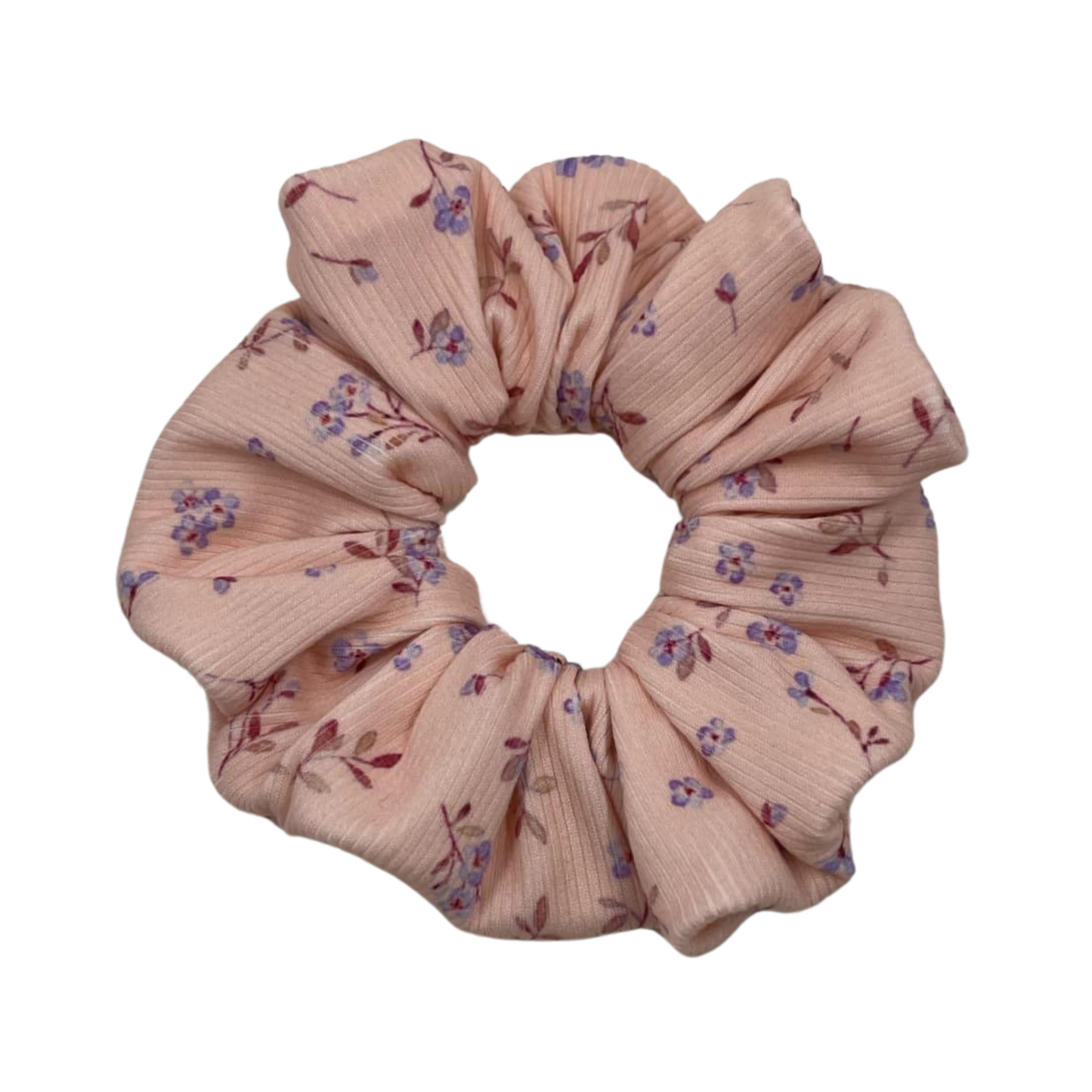 THE VIOLETS ON PINK HAIR SCRUNCHIE