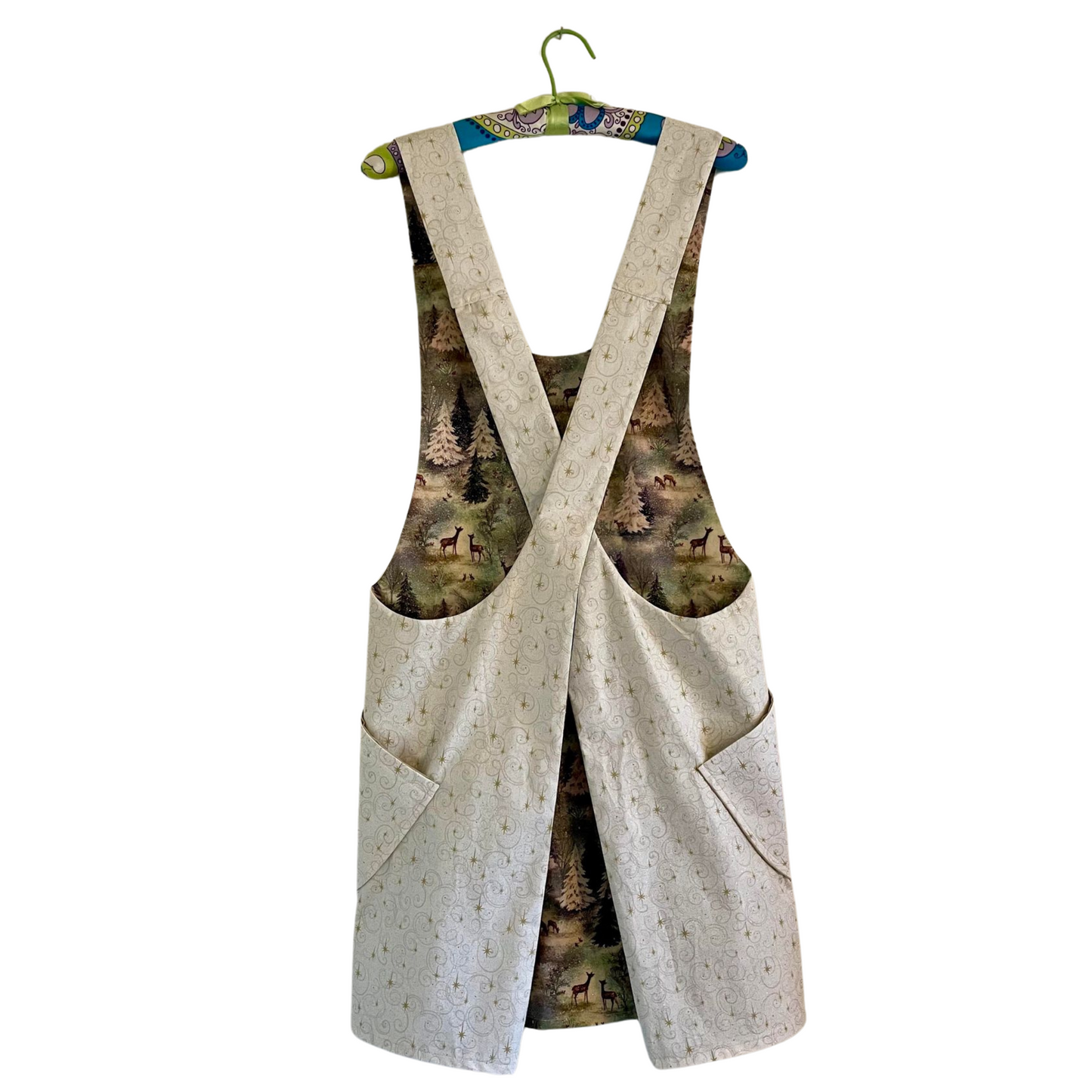 THE WOODLAND CHRISTMAS REVERSIBLE APRON