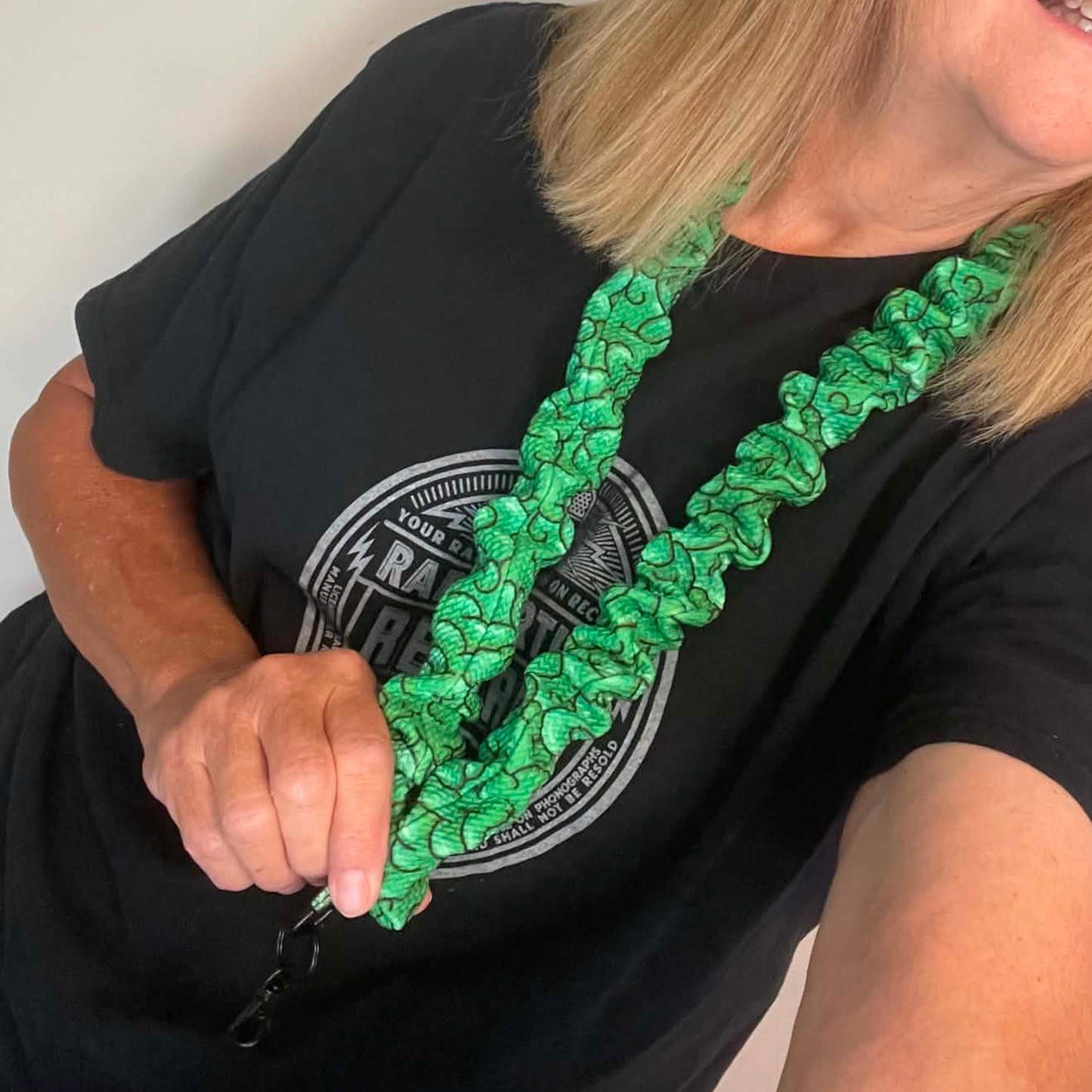THE ZOMBIE BRAINS SCRUNCHIE LANYARD