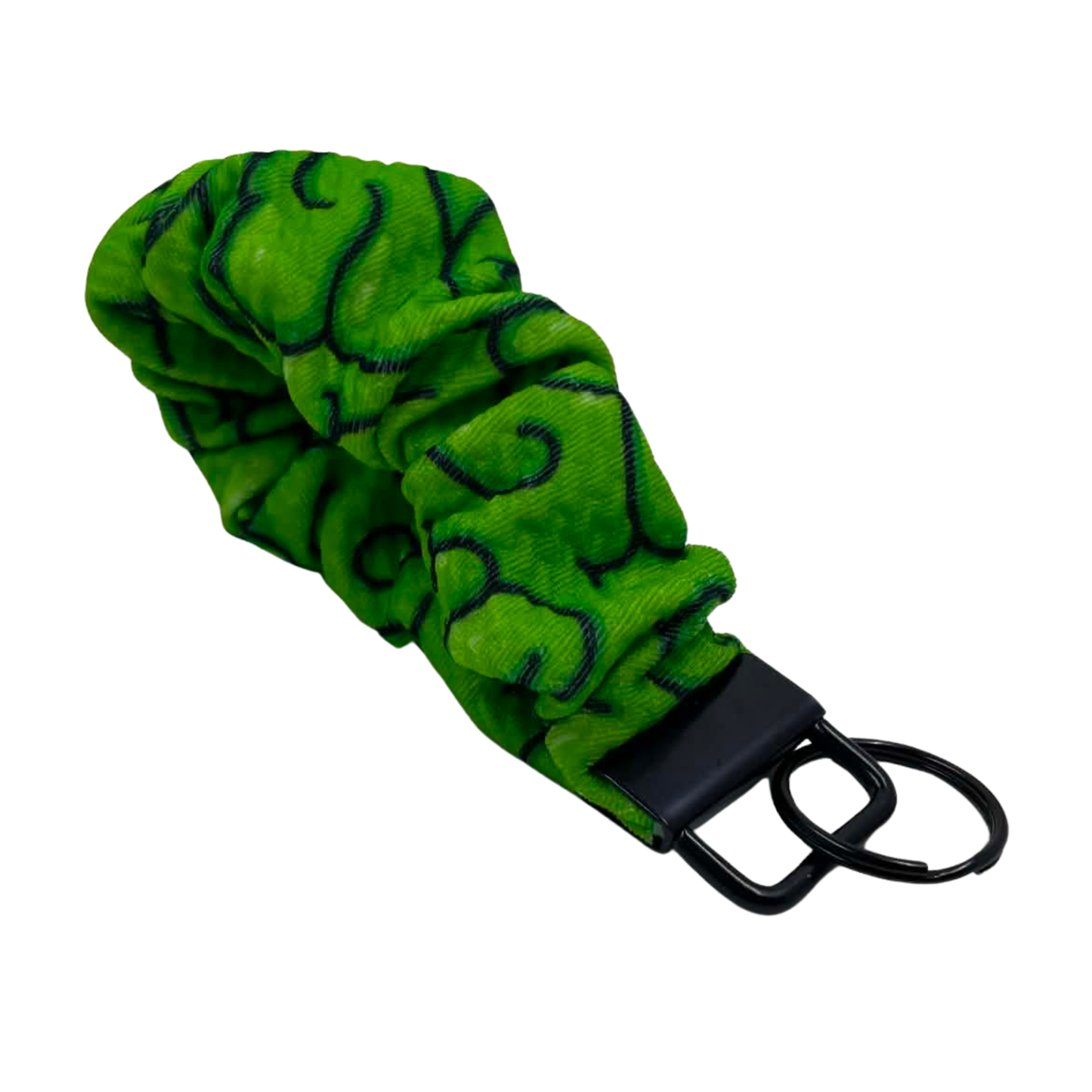 THE ZOMBIE BRAINS SCRUNCHIE KEYCHAIN