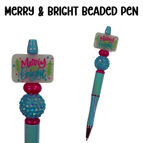 Merry & Bright Beaded Pen