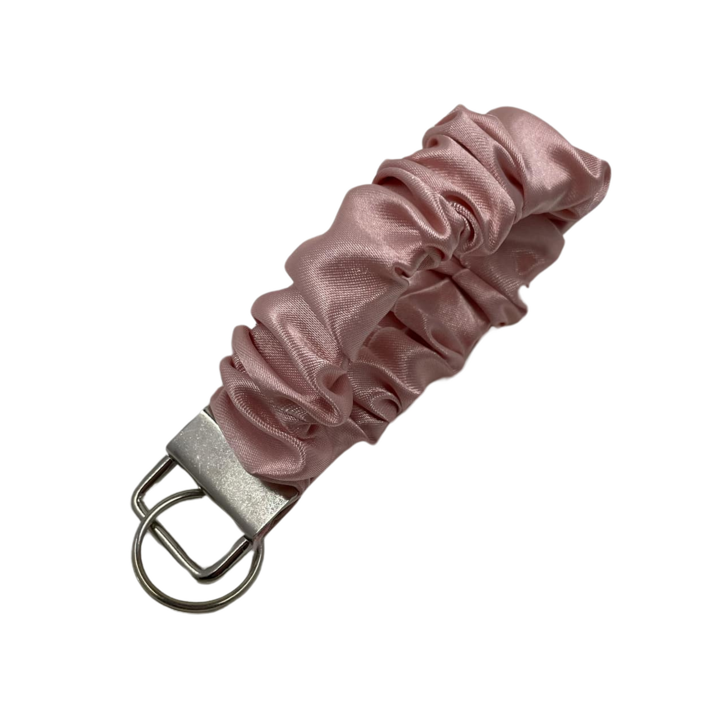 THE BALLET PINK SATIN SCRUNCHIE KEYCHAIN