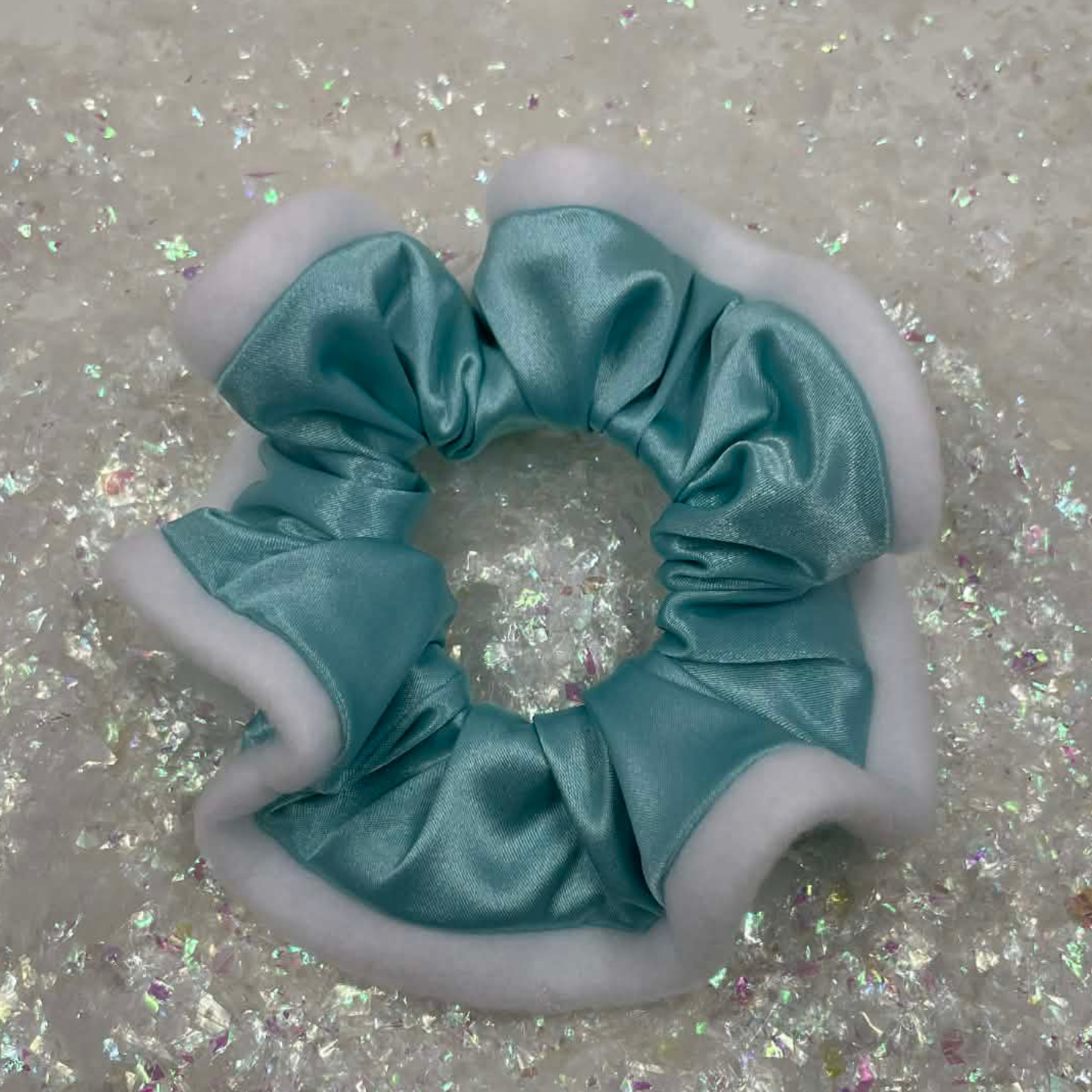 THE SANTA BABY SATIN HAIR SCRUNCHIE