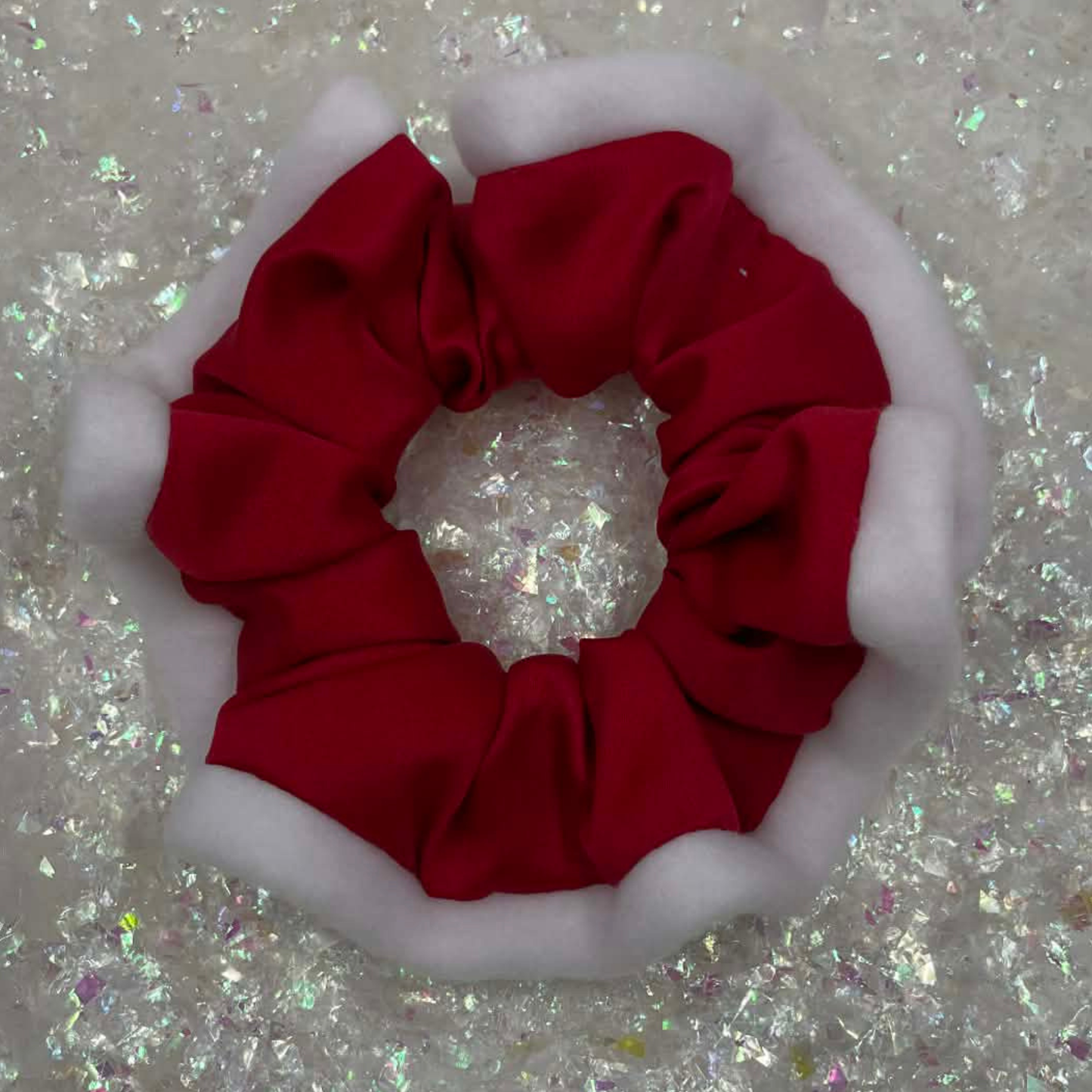 THE SANTA BABY SATIN HAIR SCRUNCHIE