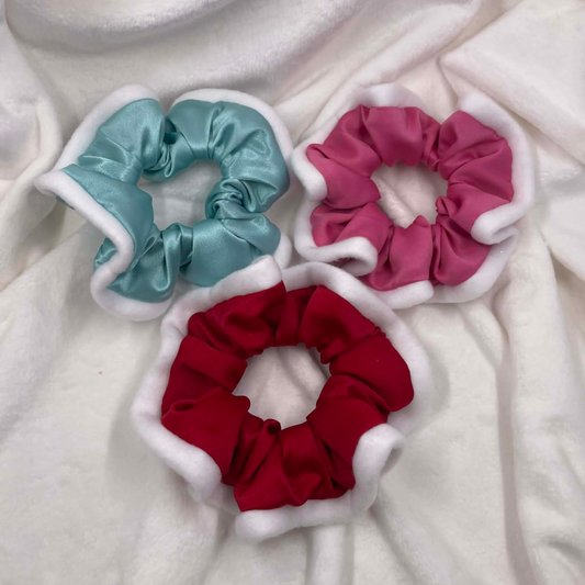 THE SANTA BABY SATIN HAIR SCRUNCHIE