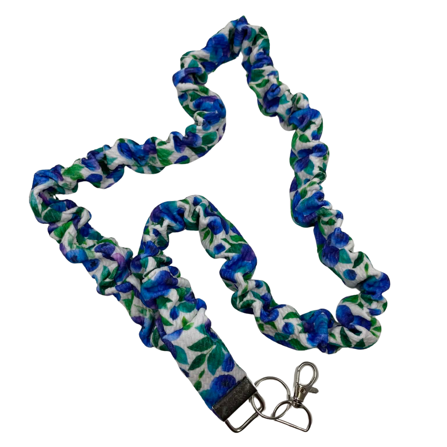 THE INDIGO BLUE-BERRY SCRUNCHIE LANYARD